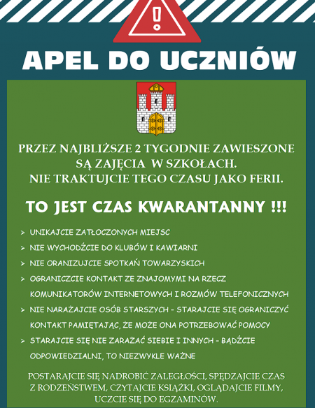 Apel do Uczniów