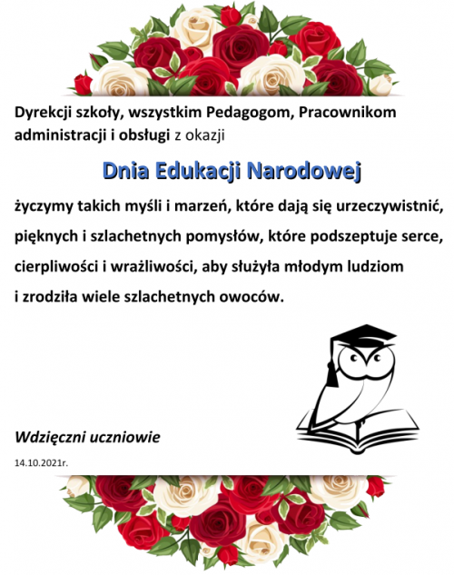 DZIEŃ EDUKACJI NARODOWEJ
