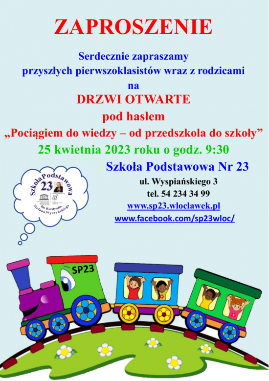 plakat - zaproszenie na drzwi otwarte